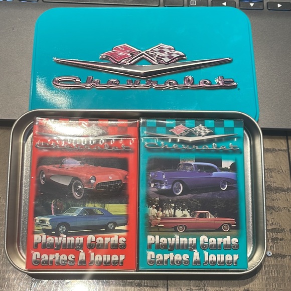 Classic Chevrolet Playing Cards Limited Edition Numbered Collector Tin 2 Decks - Picture 4 of 11